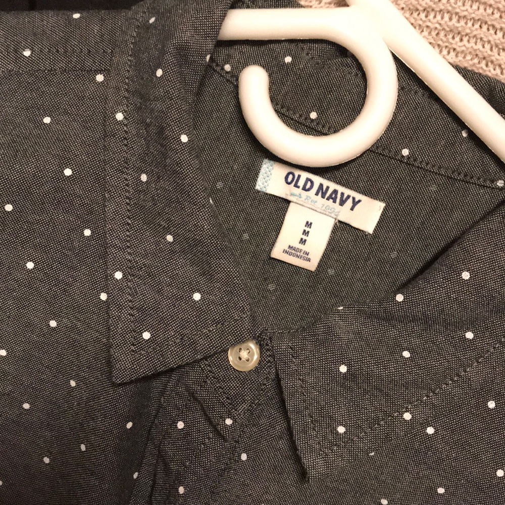 Old Navy Gray Button Down